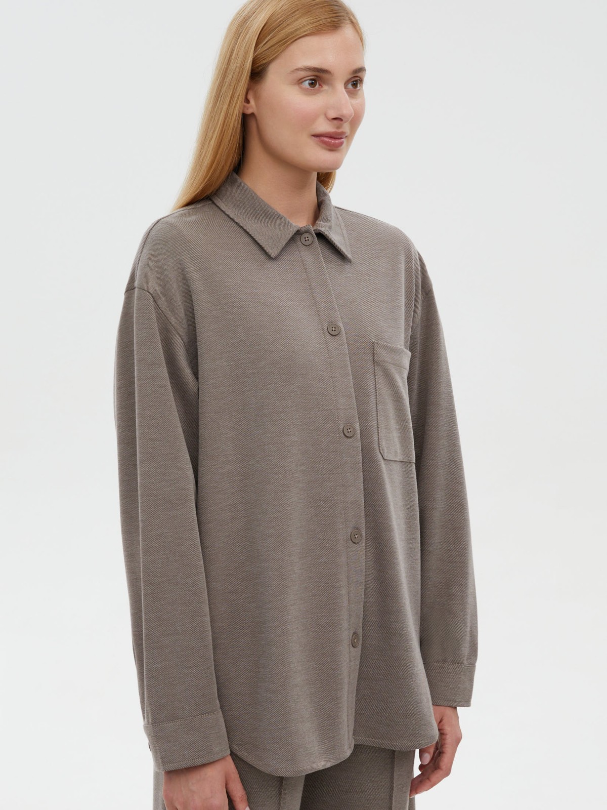 Верхняя рубашка с длинным рукавом