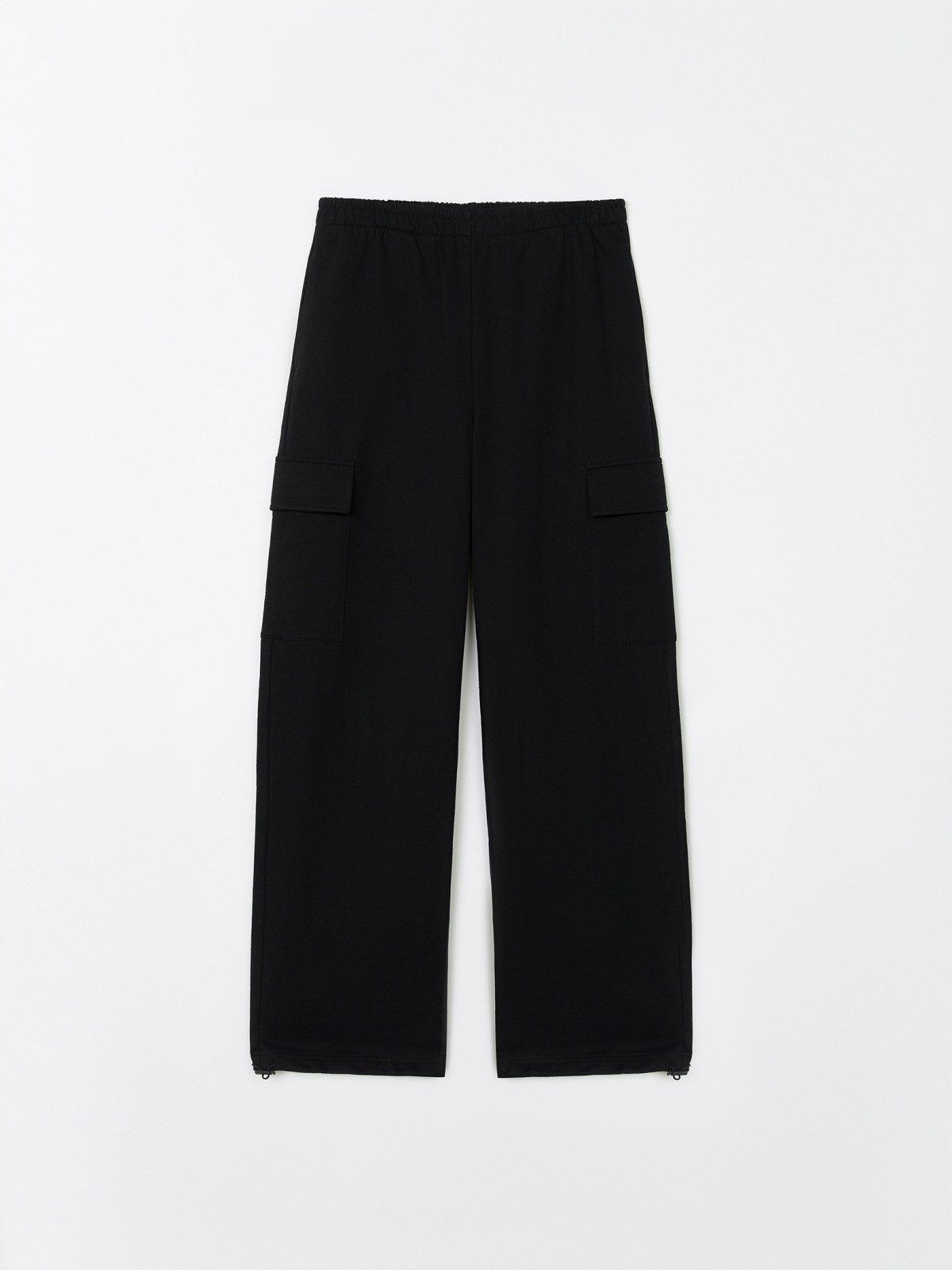 Брюки-джоггеры из хлопка с карманами карго