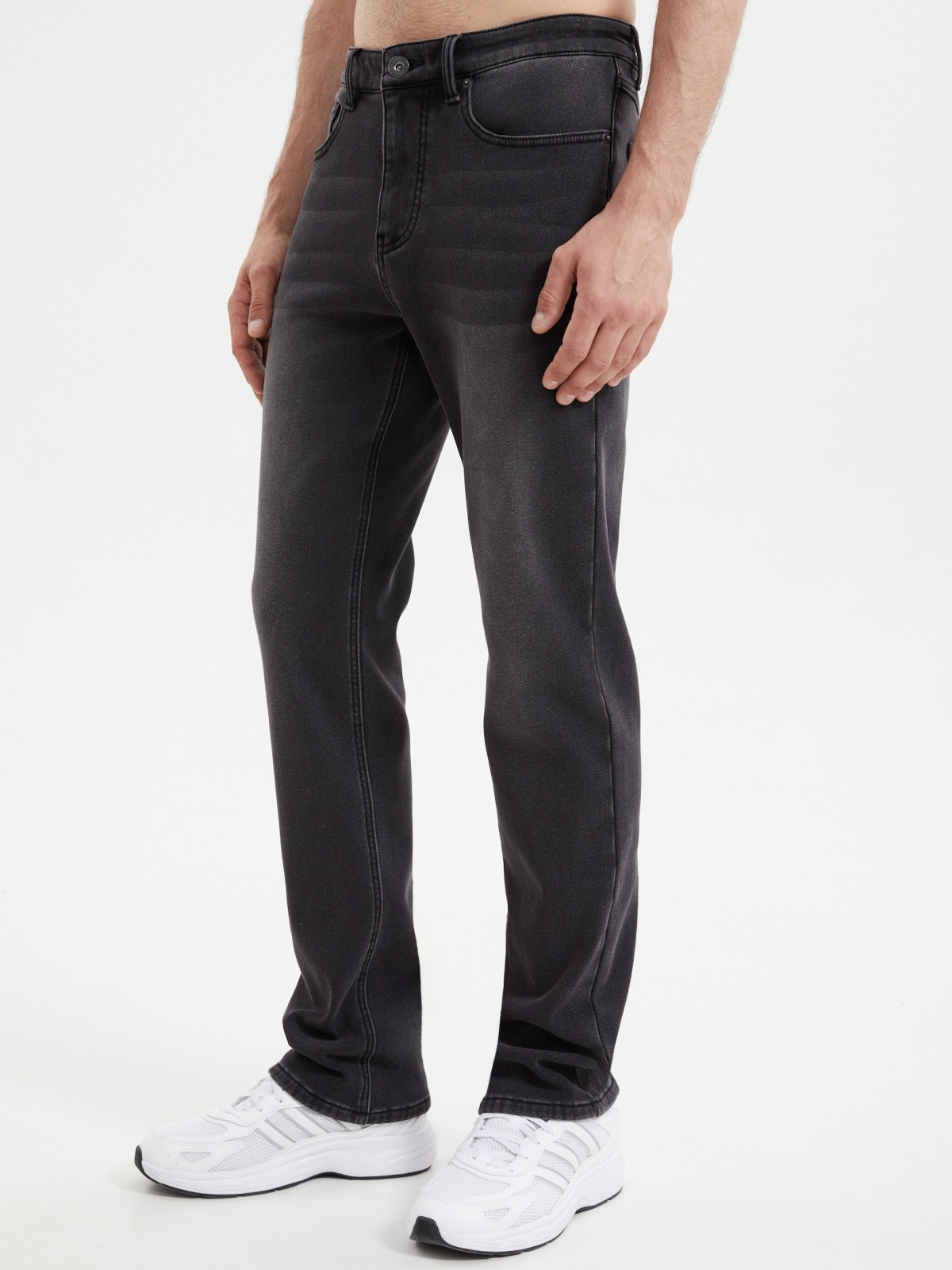 Утеплённые джинсы Regular с флисом