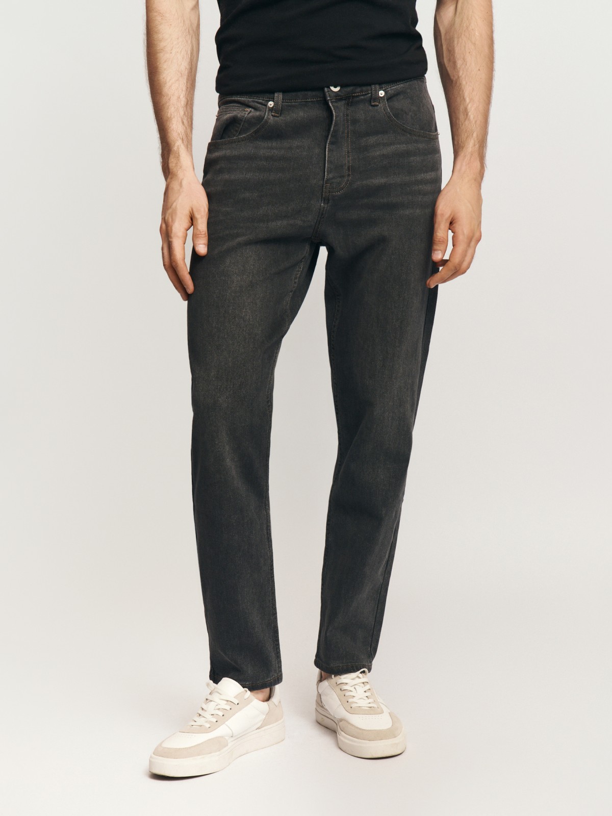 Утеплённые джинсы Carrot с начёсом