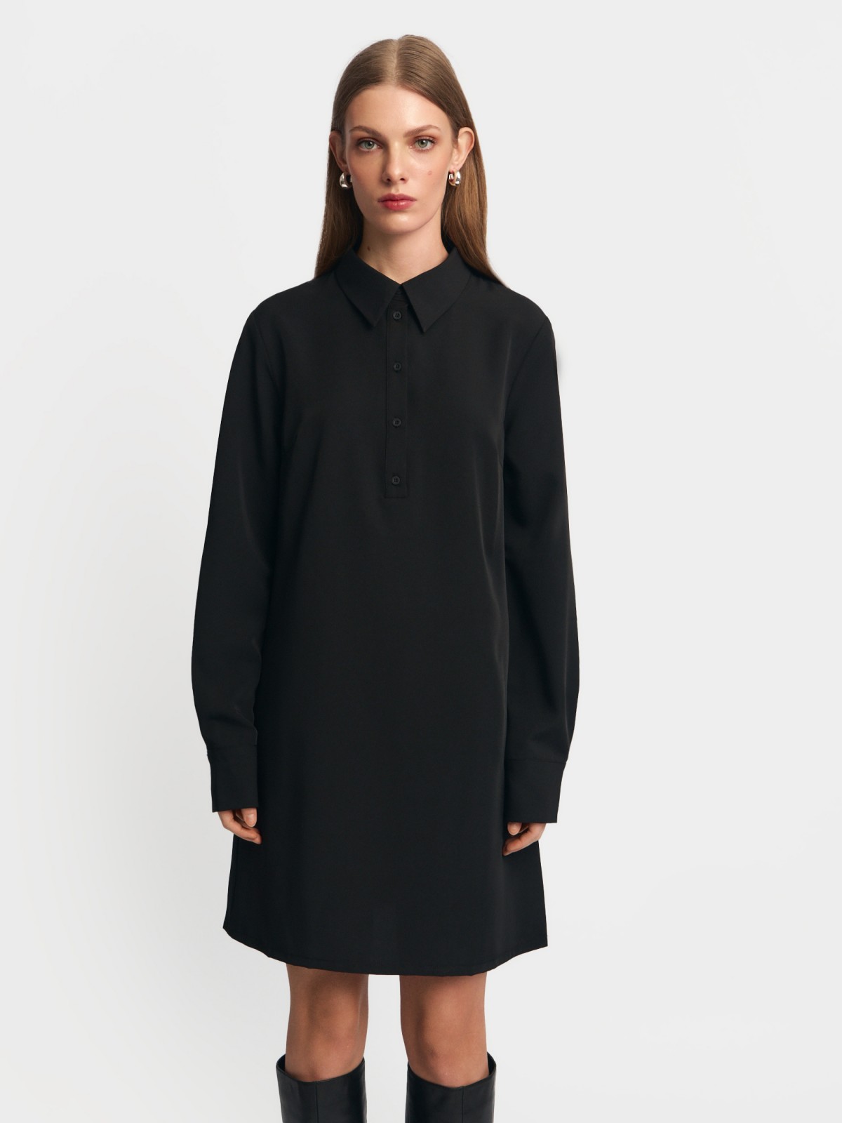 Платье-рубашка мини