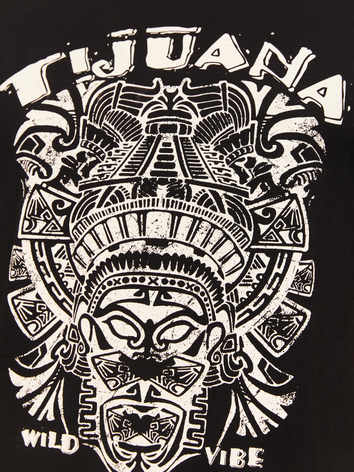 Футболка из хлопка с принтом