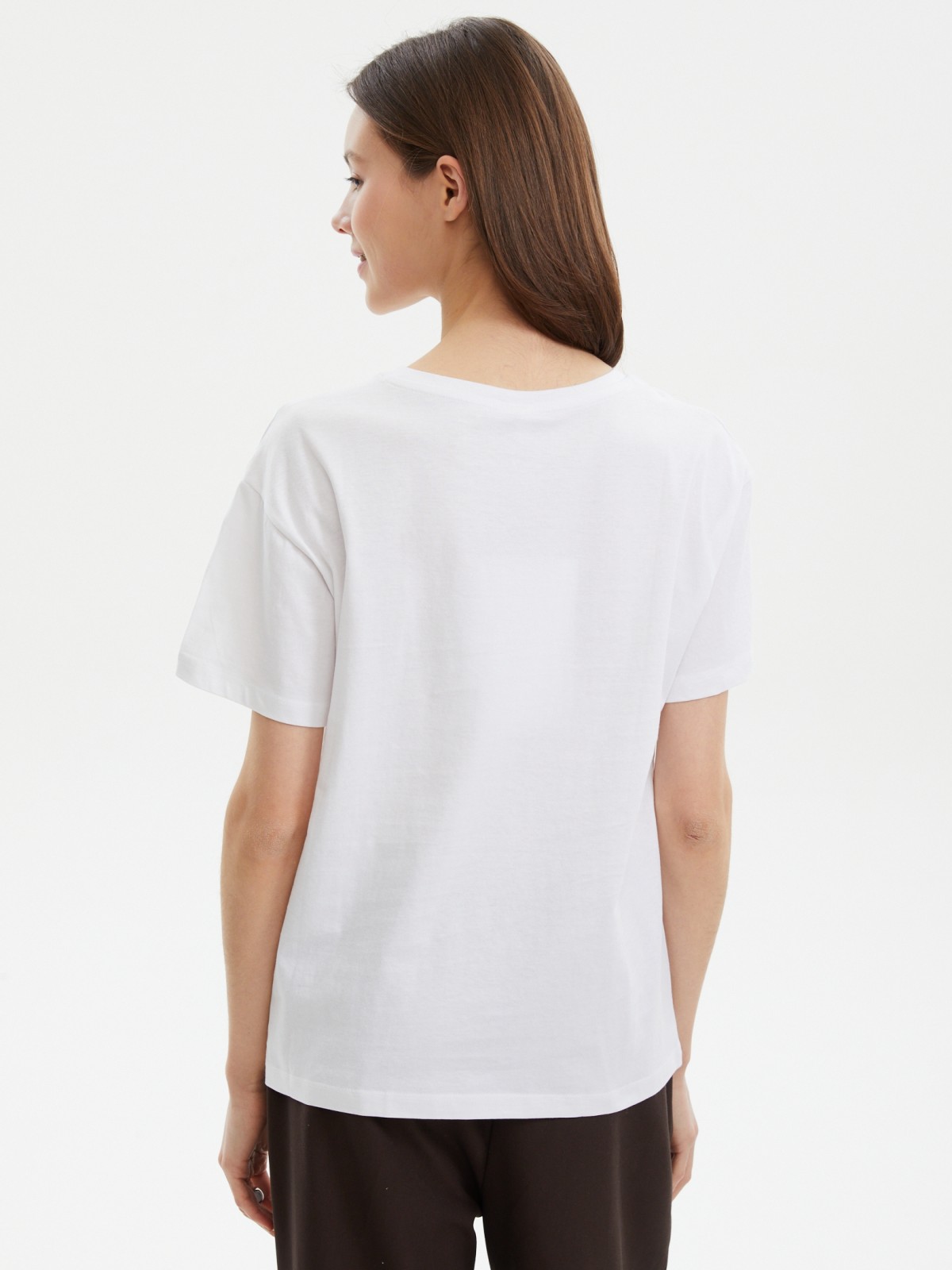 Футболка из хлопка с надписью