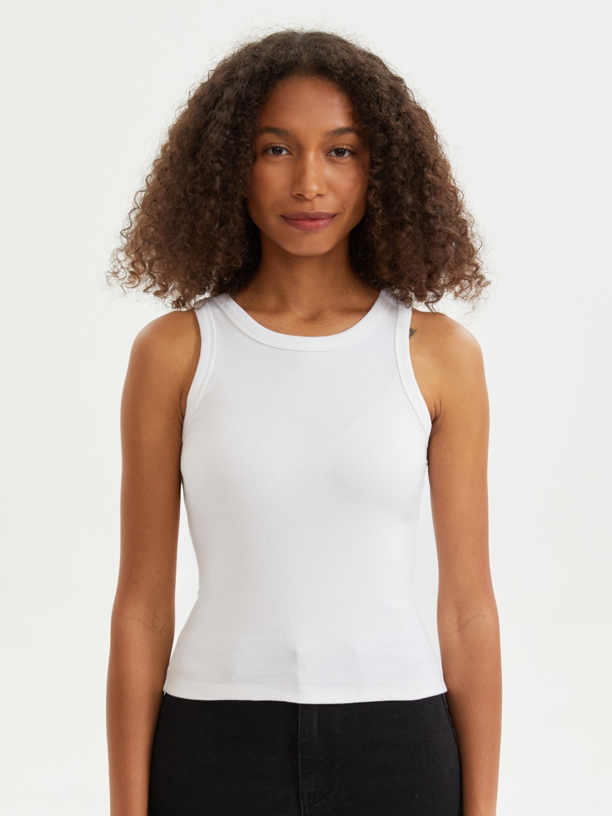 Майка из хлопка без рукавов