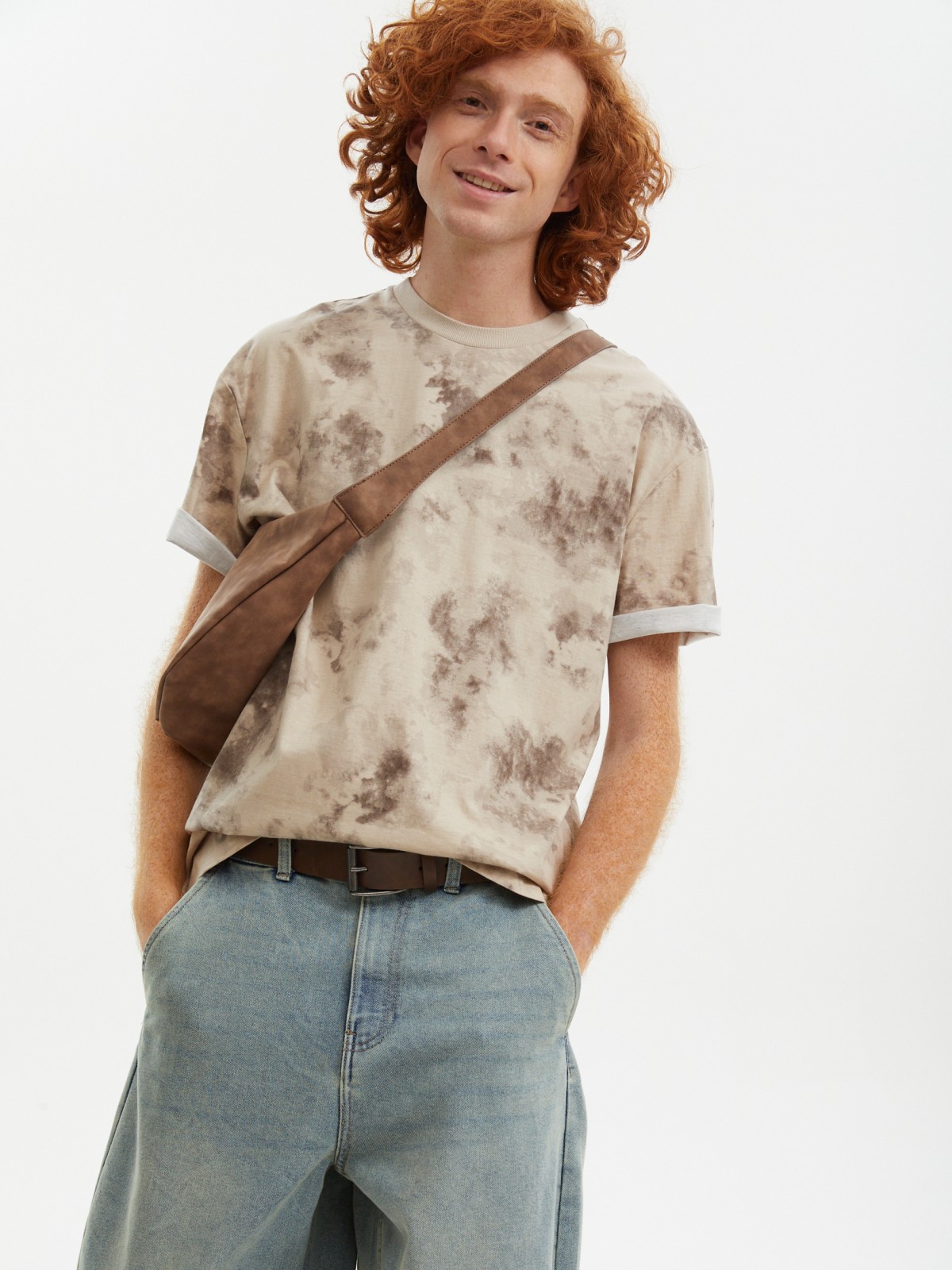 Футболка из хлопка с принтом