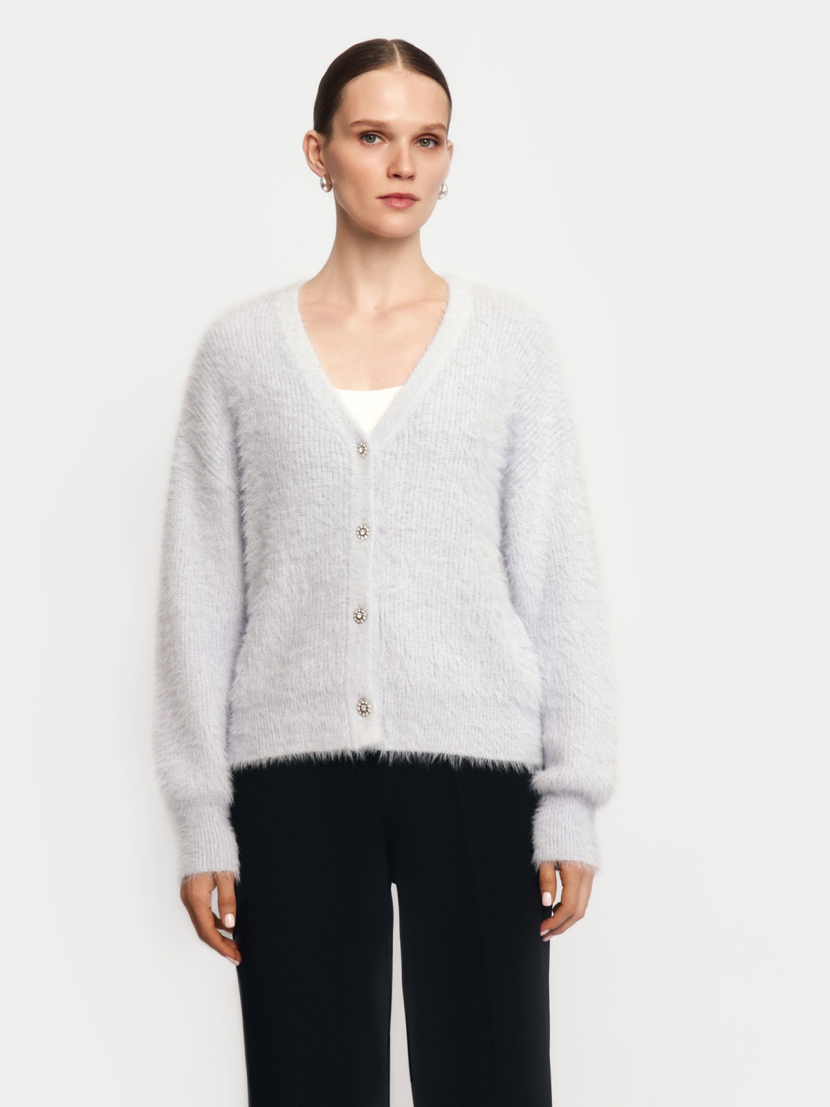 Вязаный кардиган на пуговицах