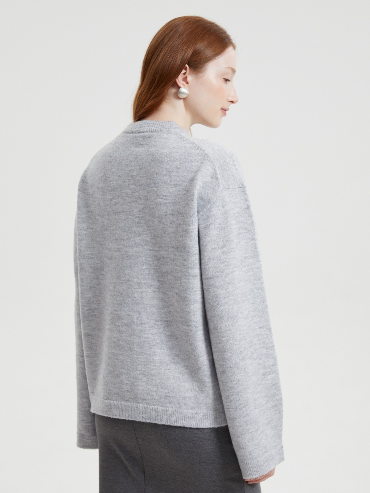 Вязаный джемпер оверсайз