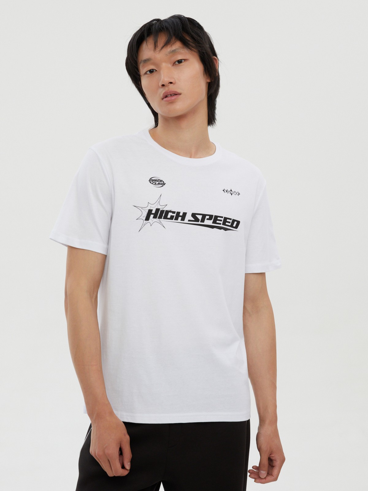 Футболка из хлопка с надписью