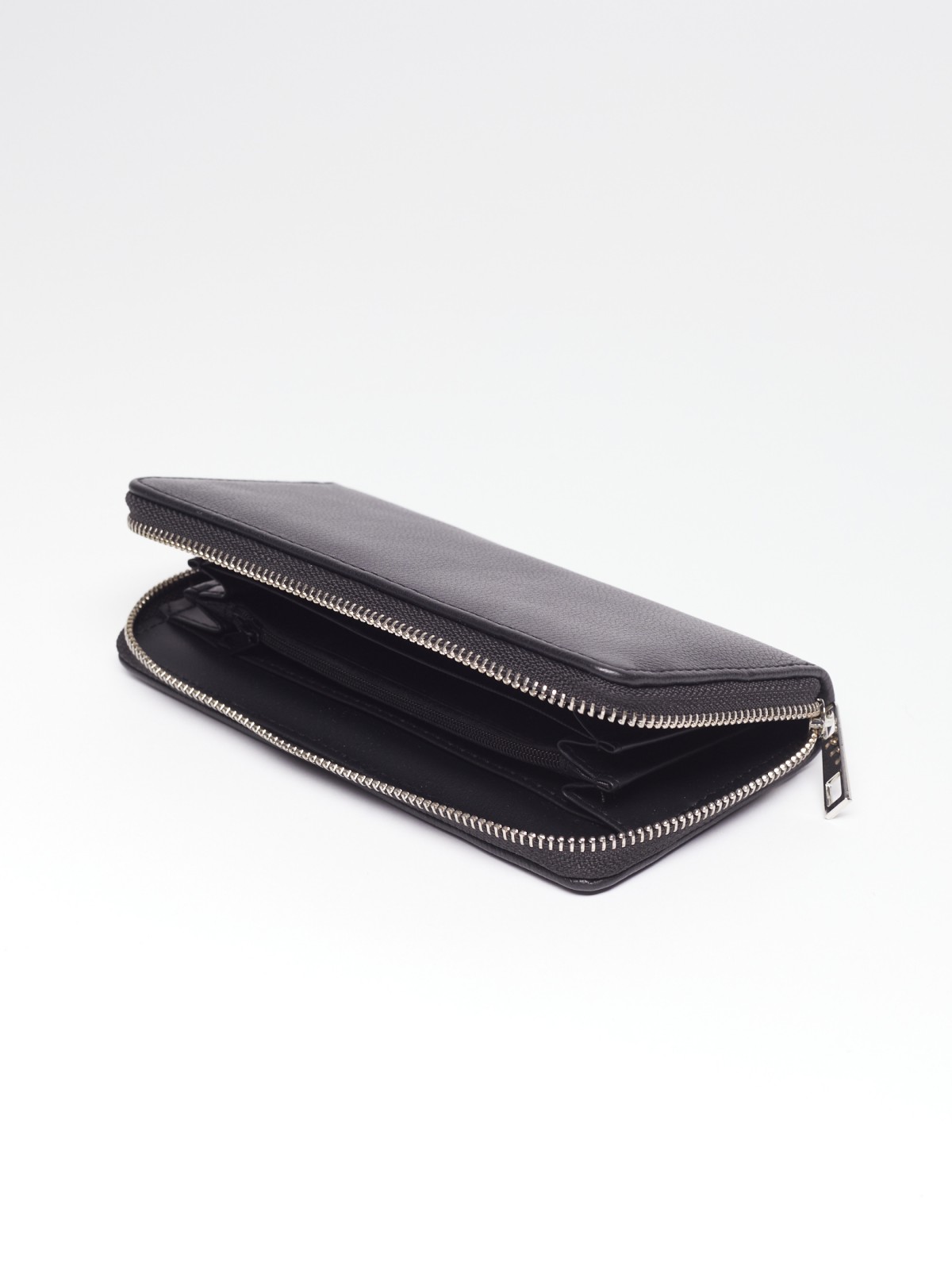 Кожаный кошелёк zolla 02211948L635, цвет черный, размер No_size - фото 3