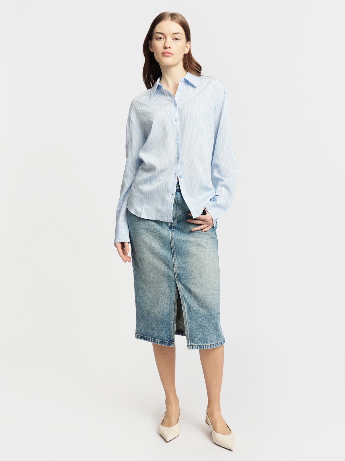 Рубашка в полоску