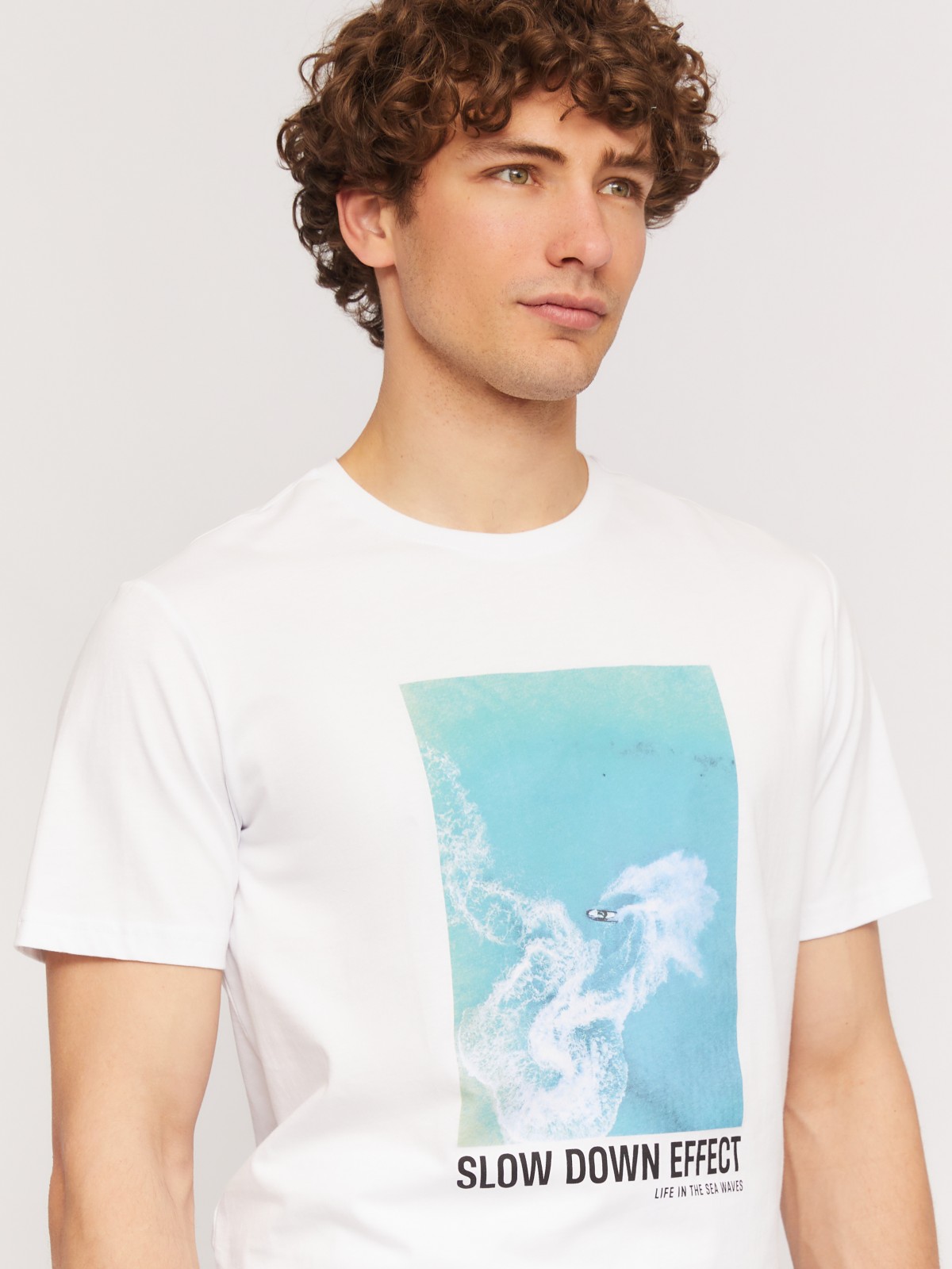 Футболка из хлопка с фотопринтом