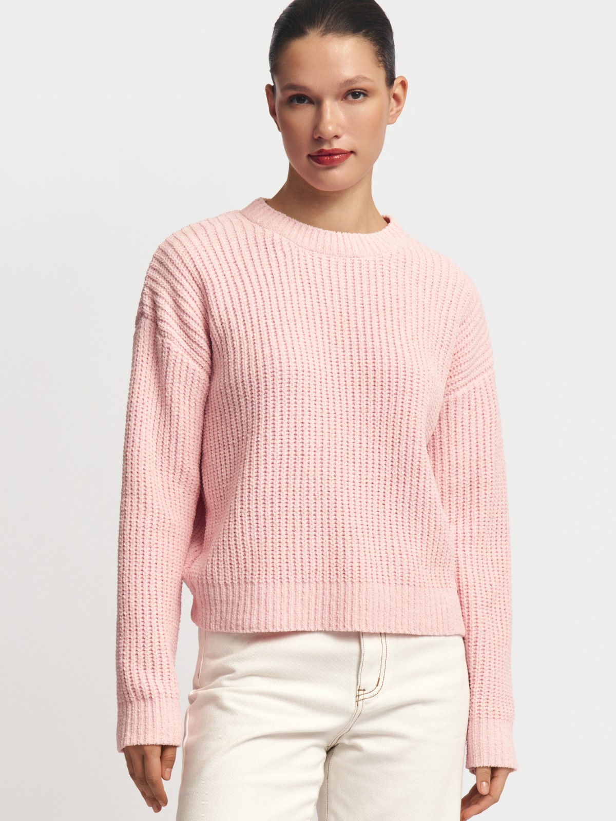 Вязаный джемпер из синели