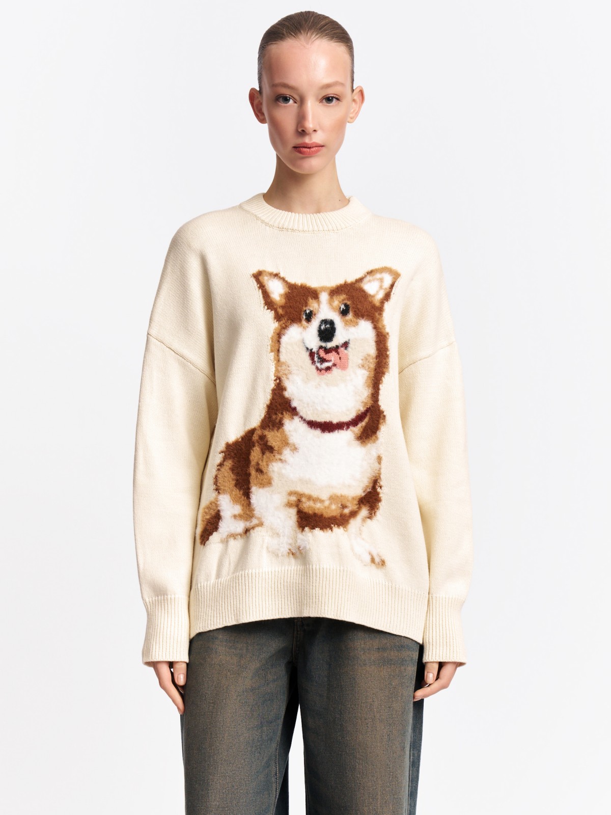 Вязаный джемпер с рисунком