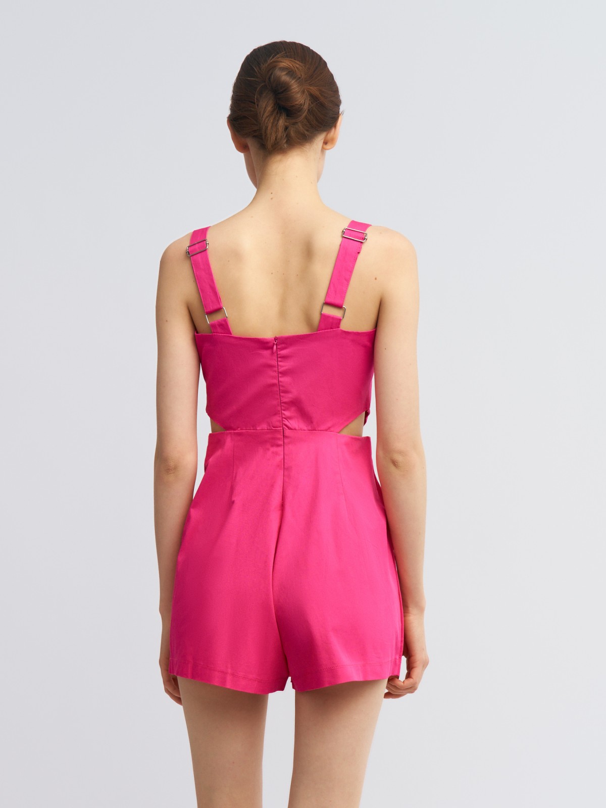 Комбинезон из хлопка с юбкой-шортами