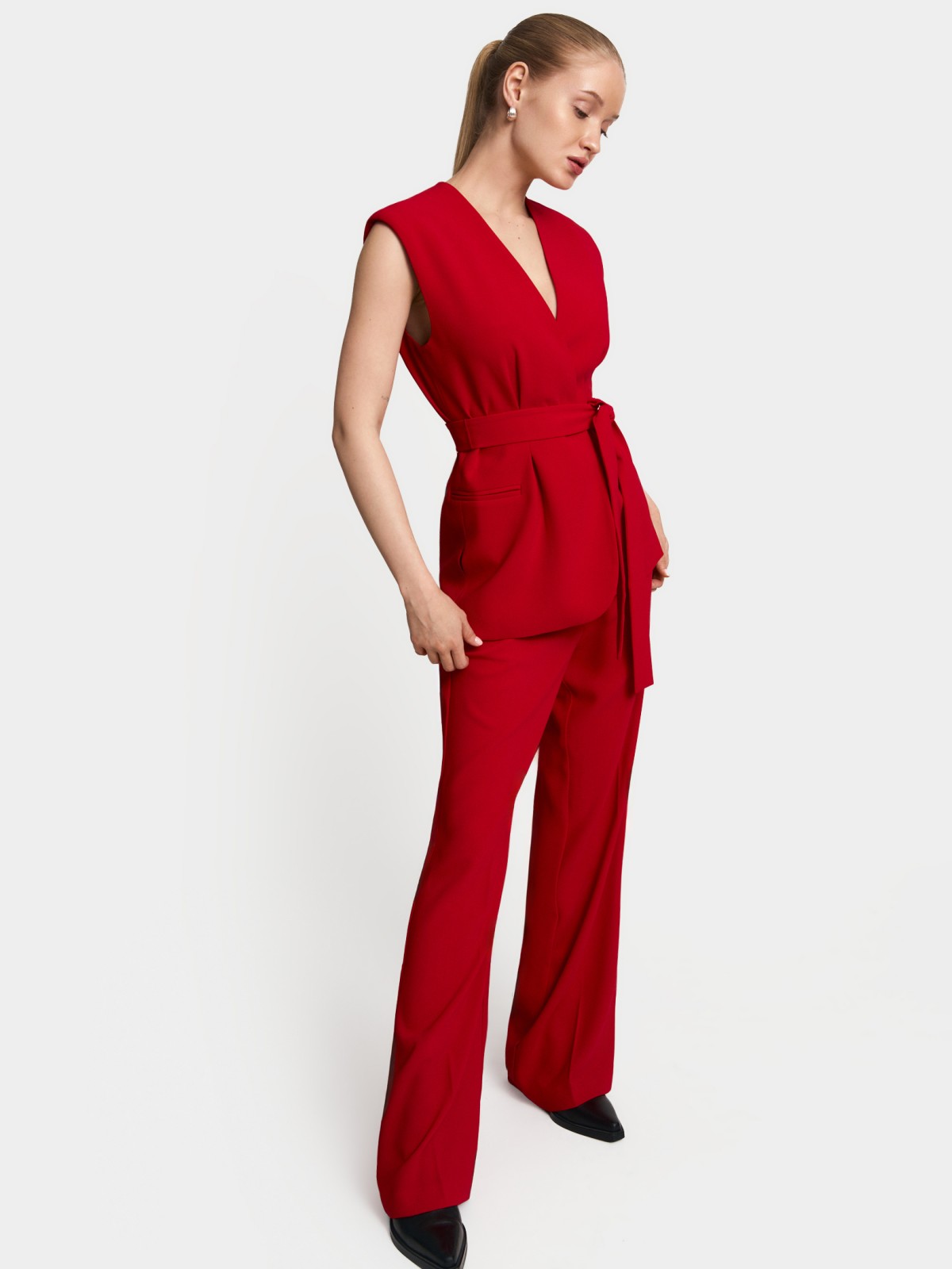 Брюки фасона Bootcut со стрелками