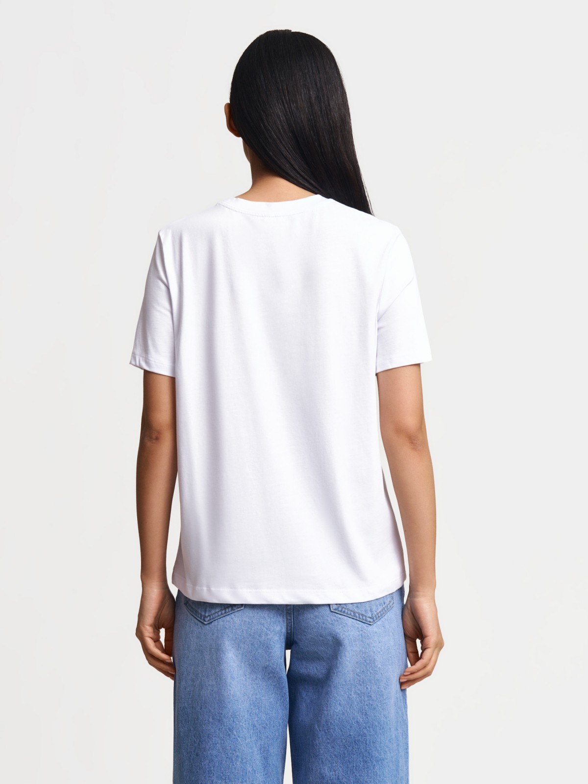 Трикотажная футболка из хлопка с надписью