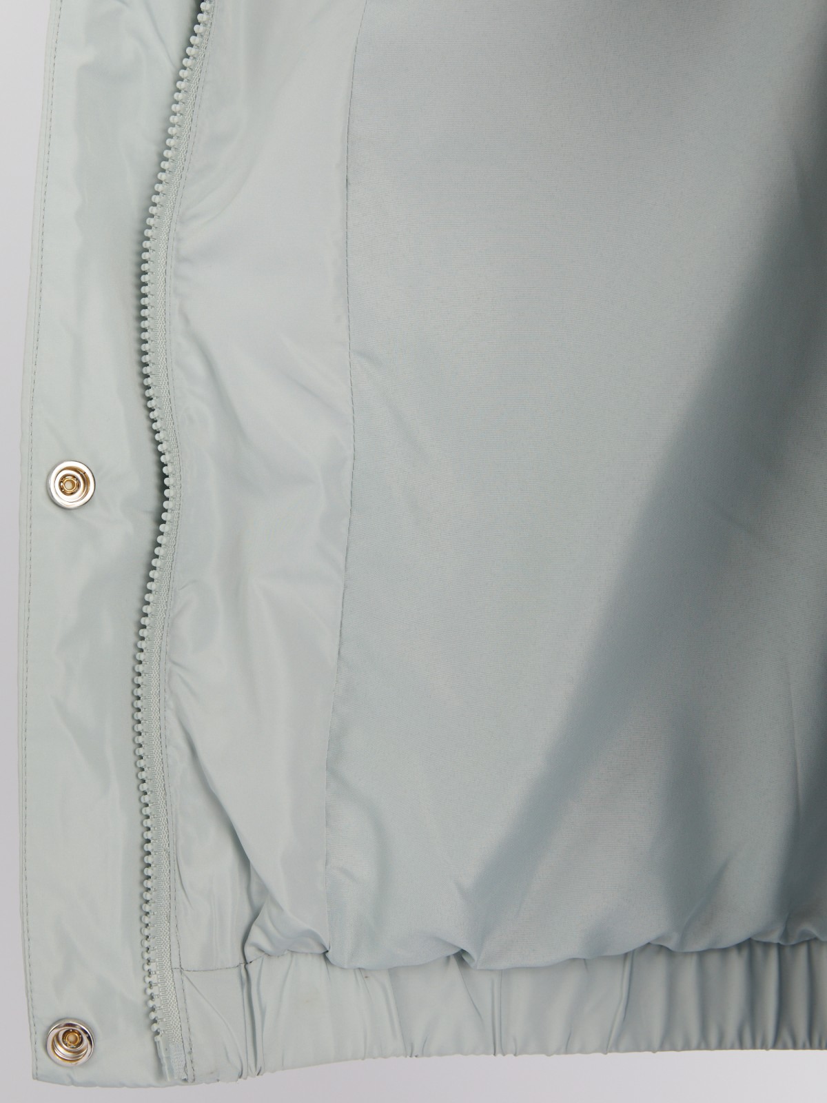 Тёплая дутая куртка с капюшоном zolla 023425102054, цвет светло-зеленый, размер XS - фото 5