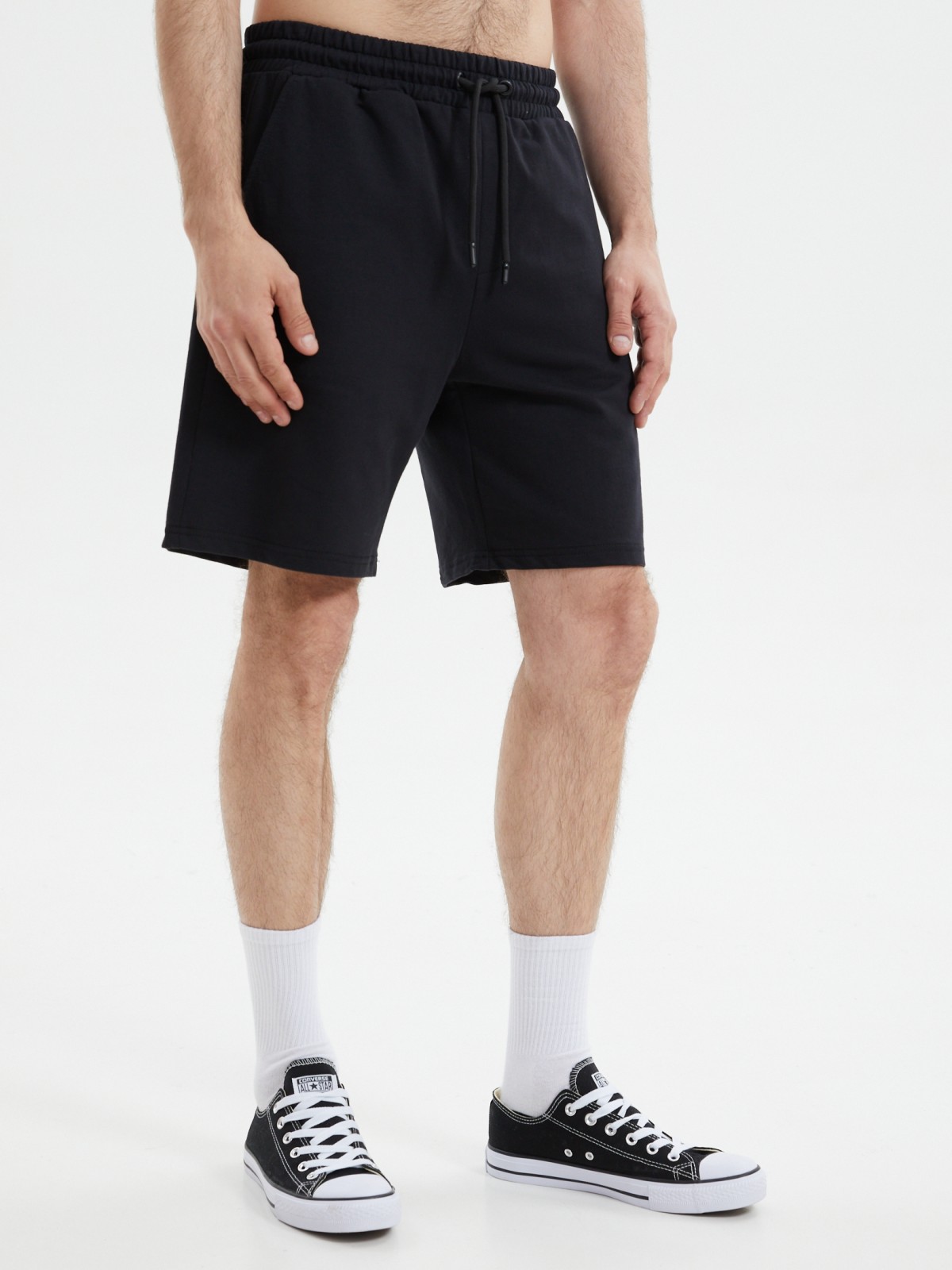 Трикотажные шорты на резинке из хлопка