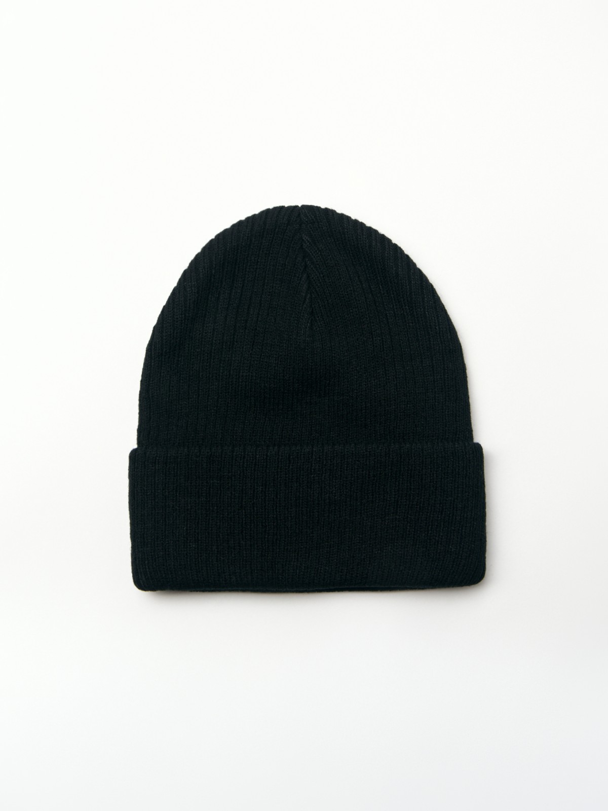 Трикотажная шапка-бини с отворотом 299₽