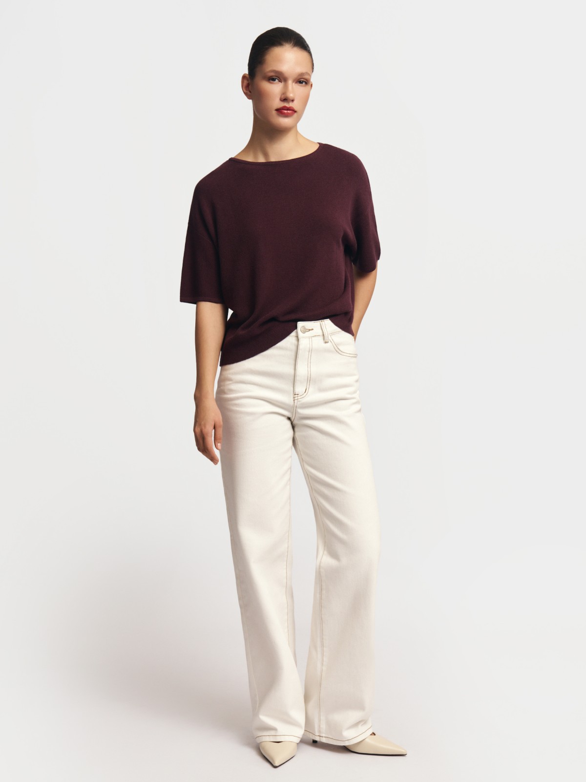 Джемпер с коротким рукавом