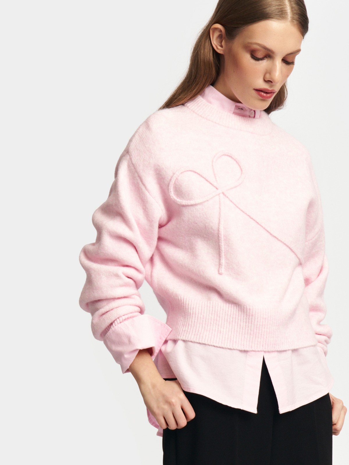 Вязаный джемпер с узором 2799₽