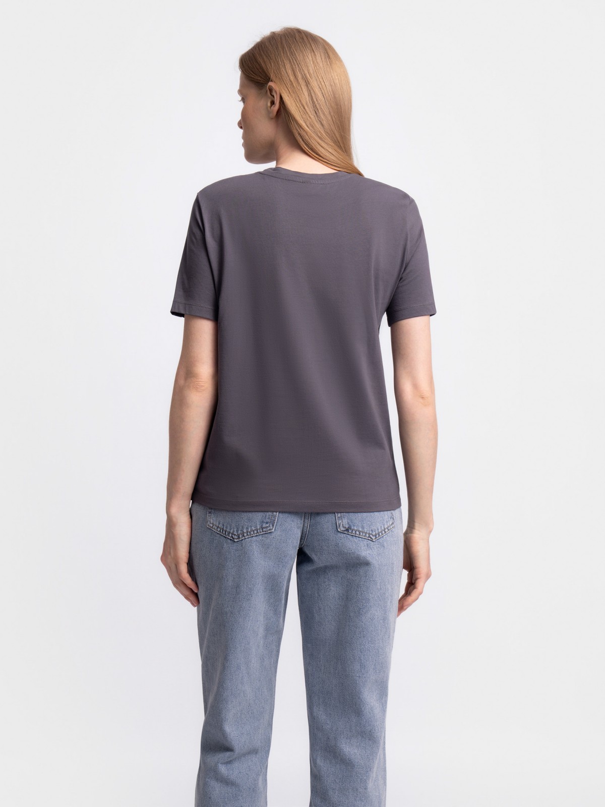 Футболка из хлопка однотонная