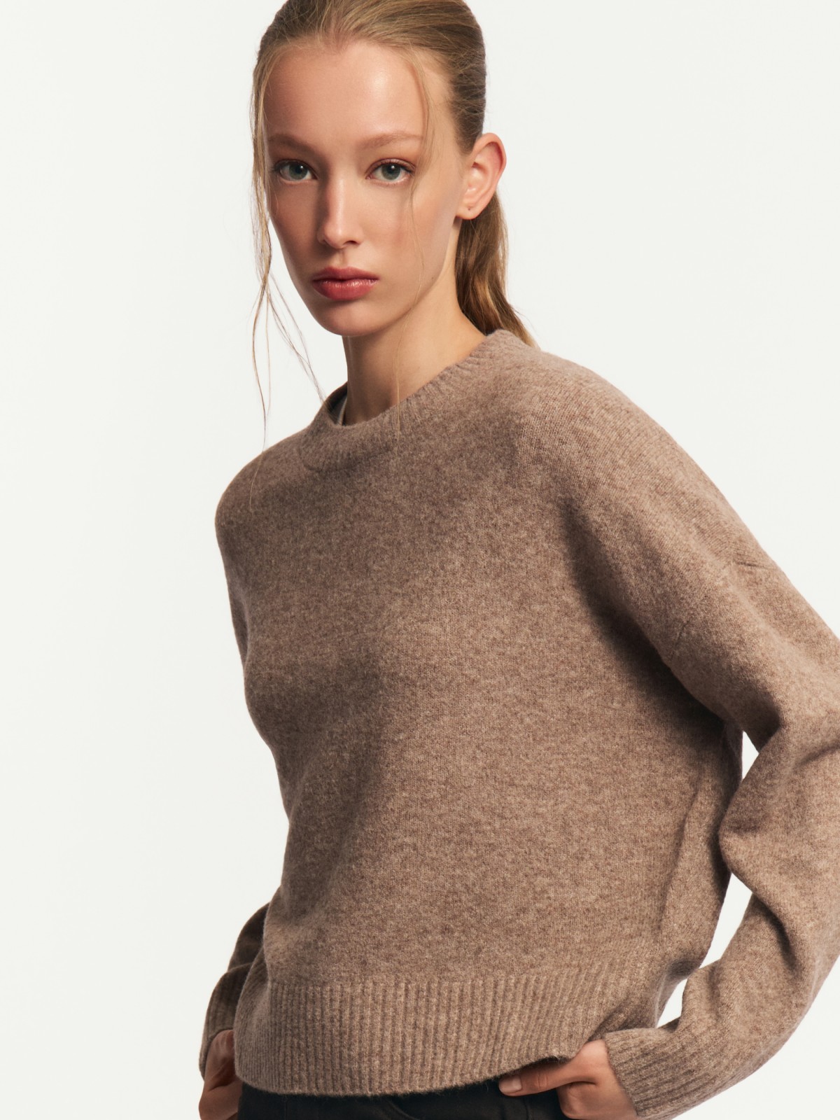 Вязаный джемпер с шерстью