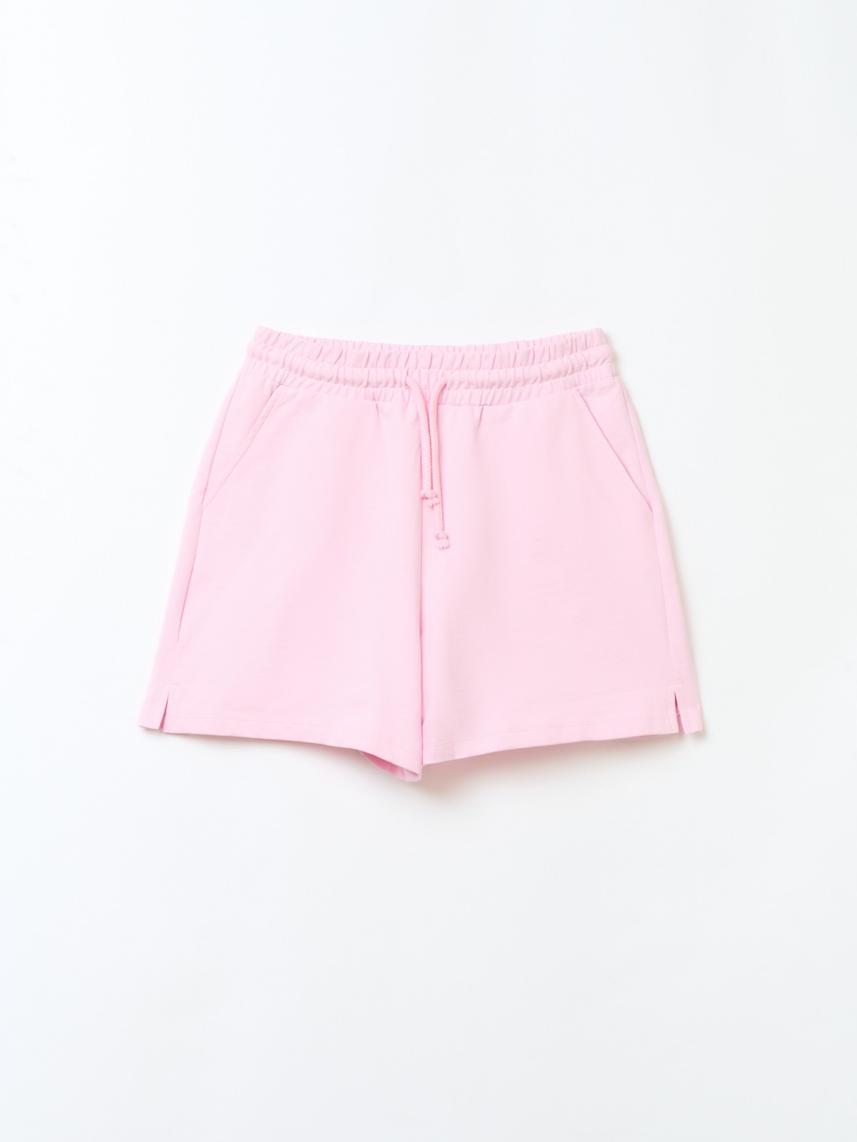 Трикотажные короткие шорты из хлопка