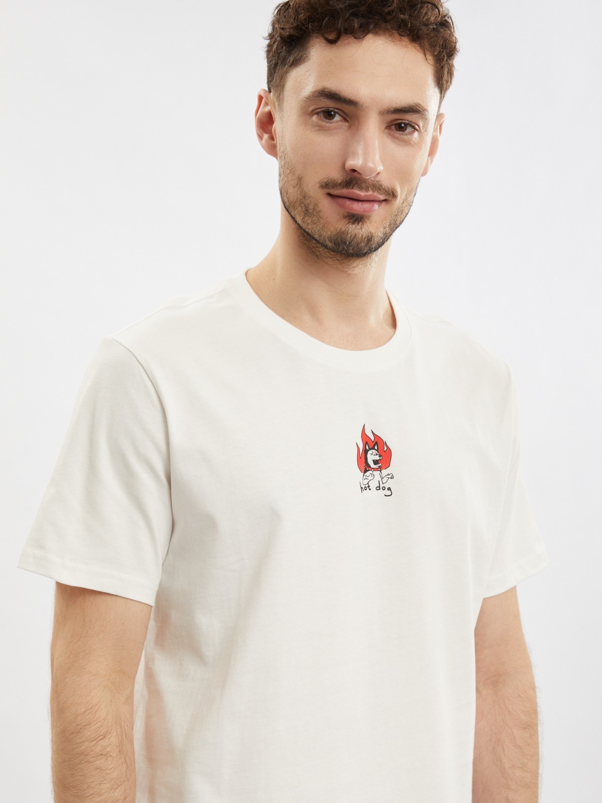 Футболка из хлопка с принтом