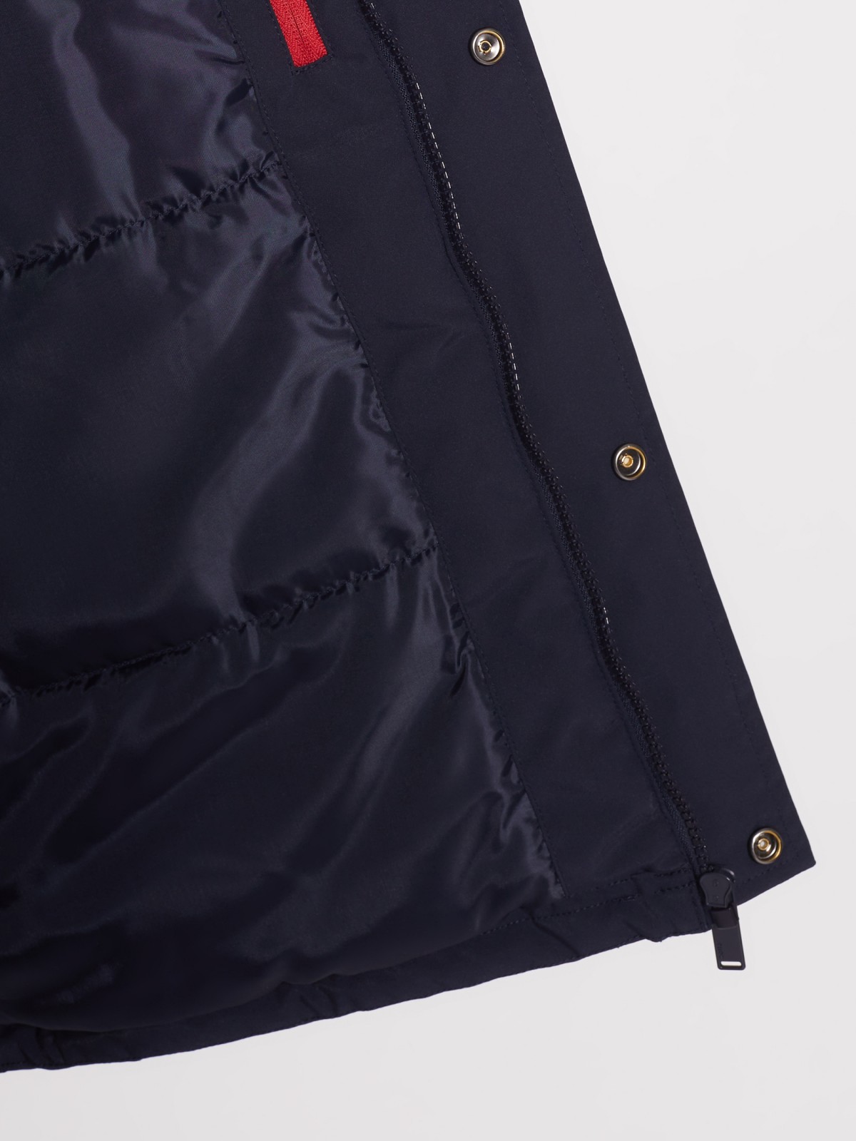 Утеплённая куртка с капюшоном zolla 012135102104, цвет темно-синий, размер M - фото 3