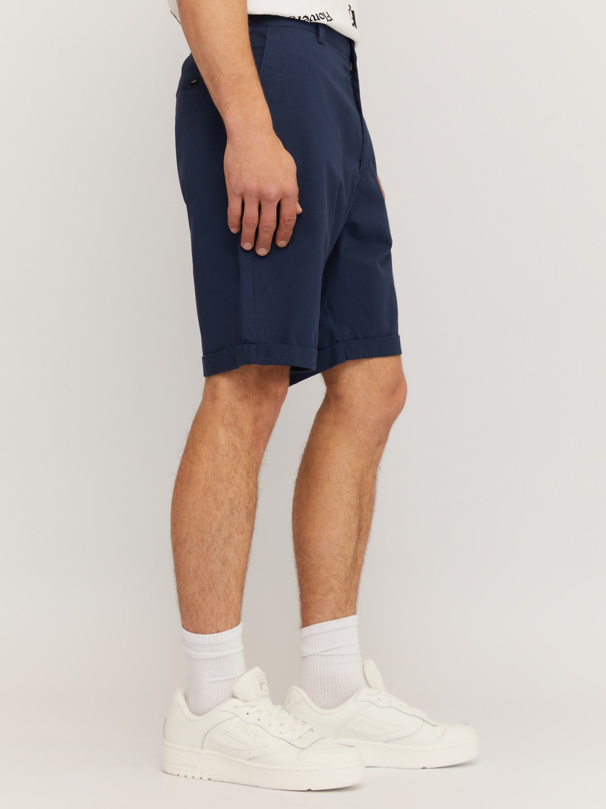 Шорты из хлопка с отворотами