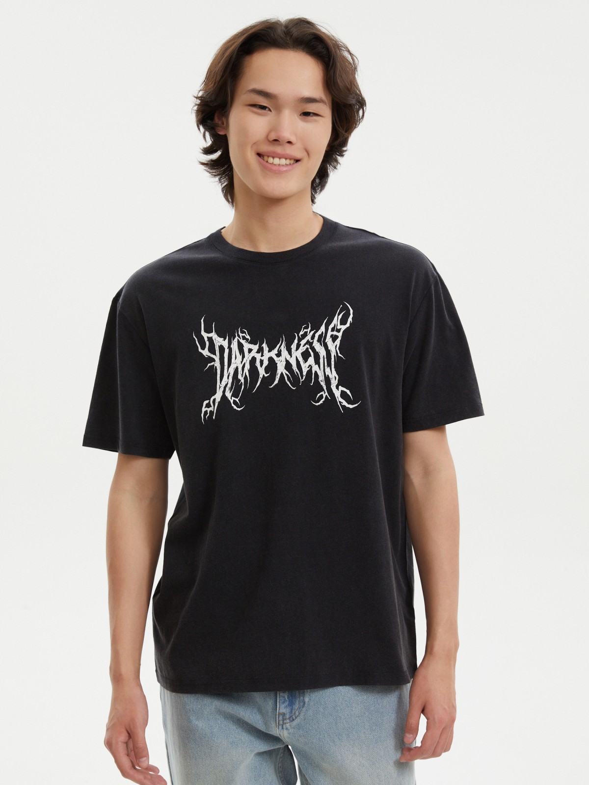 Футболка из хлопка с надписью