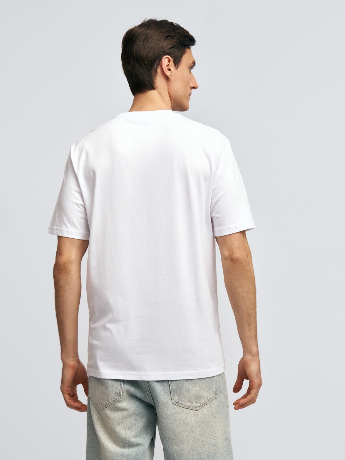 Футболка из хлопка с принтом