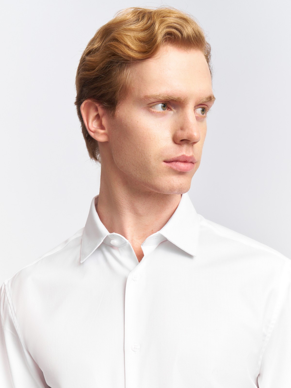 Офисная рубашка с длинным рукавом