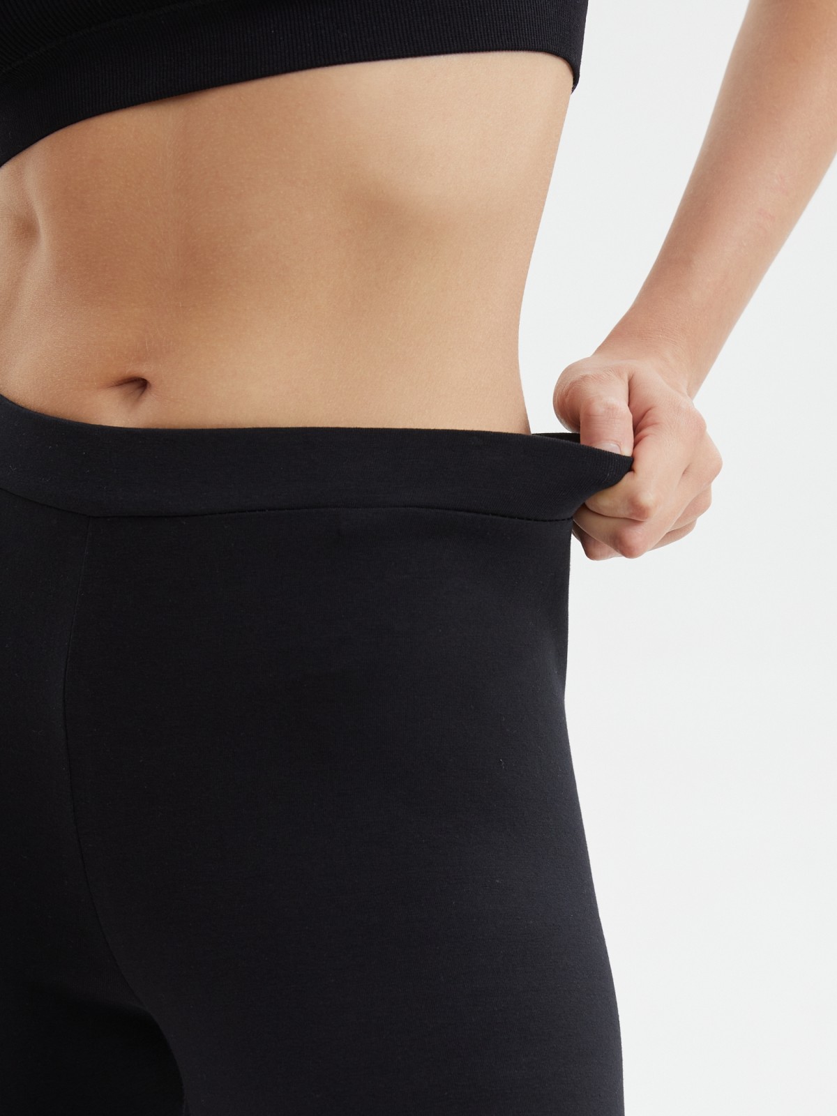 Трикотажные легинсы из хлопка