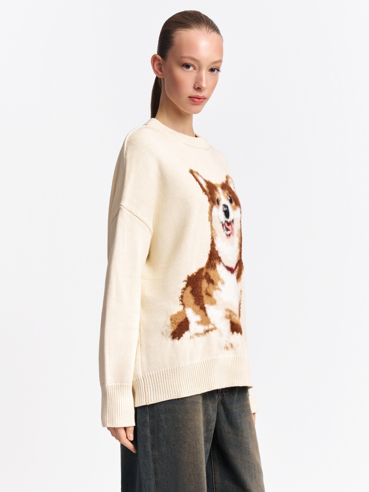 Вязаный джемпер с рисунком