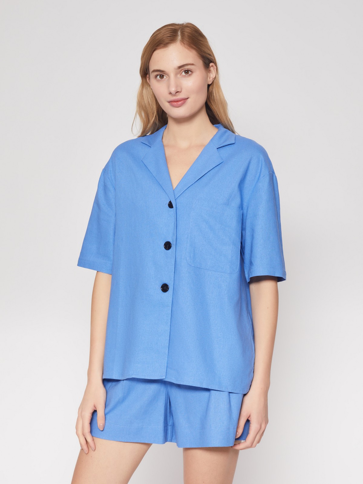 Верхняя рубашка с коротким рукавом