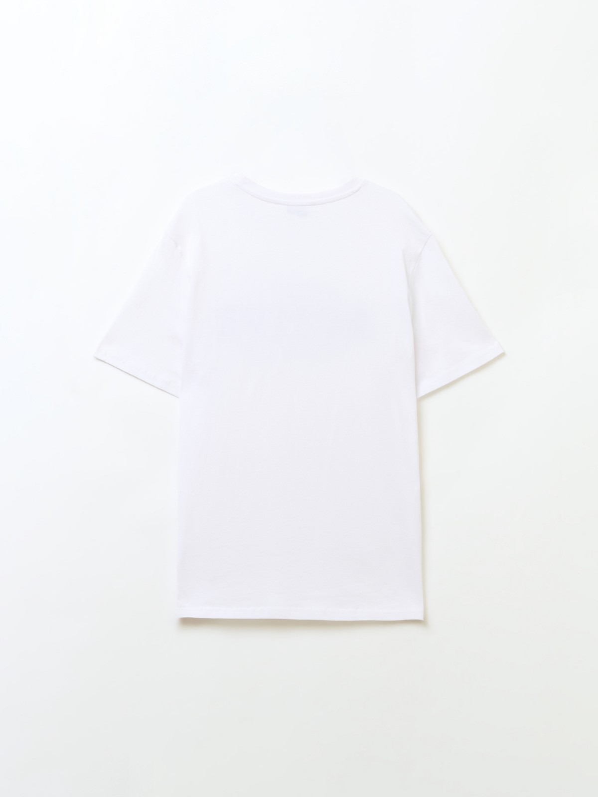 Футболка из хлопка с принтом-надписью