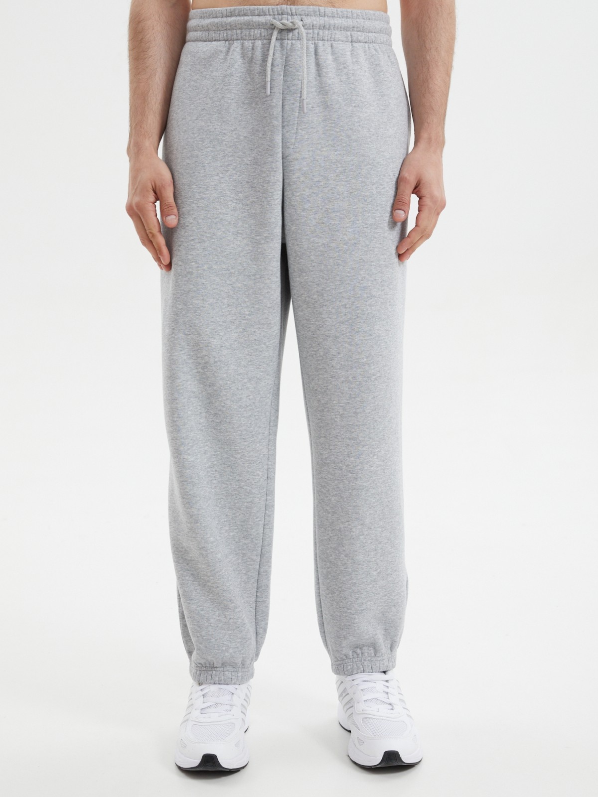 Утеплённые брюки-джоггеры с начёсом