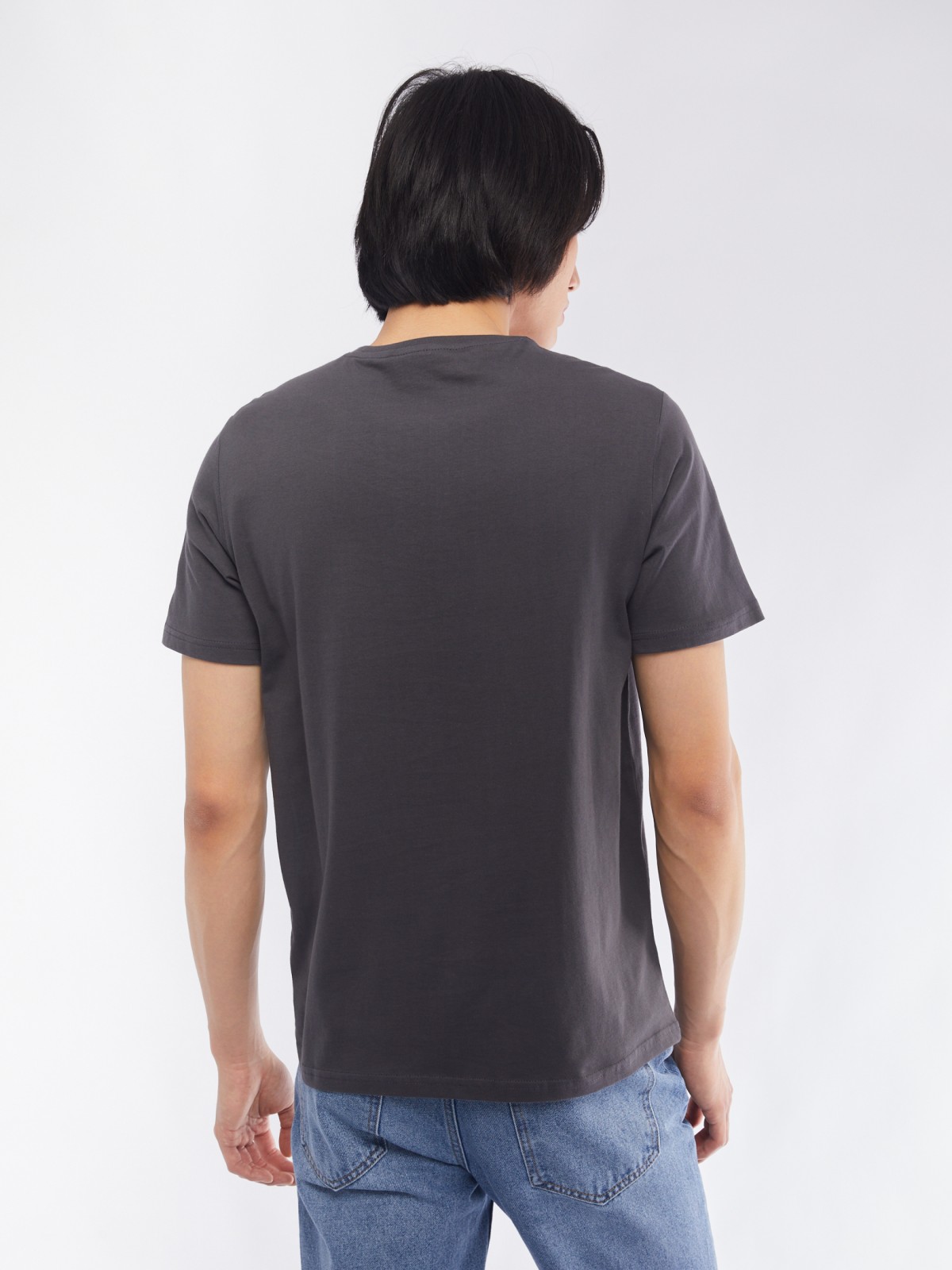 Футболка из хлопка с принтом