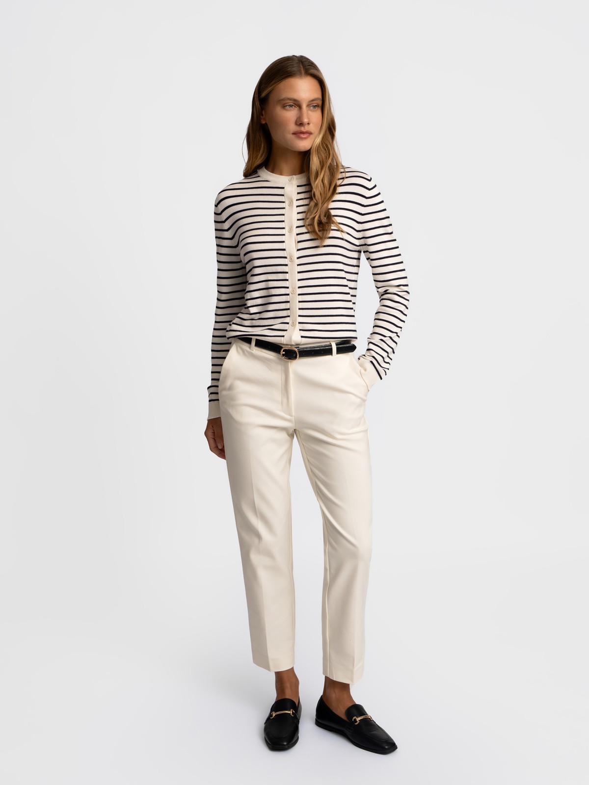 Офисные брюки силуэта Slim со стрелками