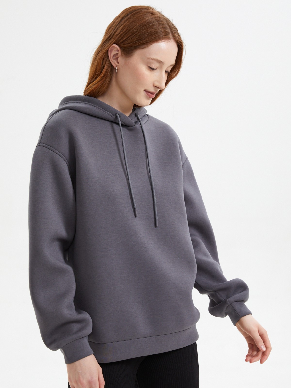 Трикотажный худи с капюшоном