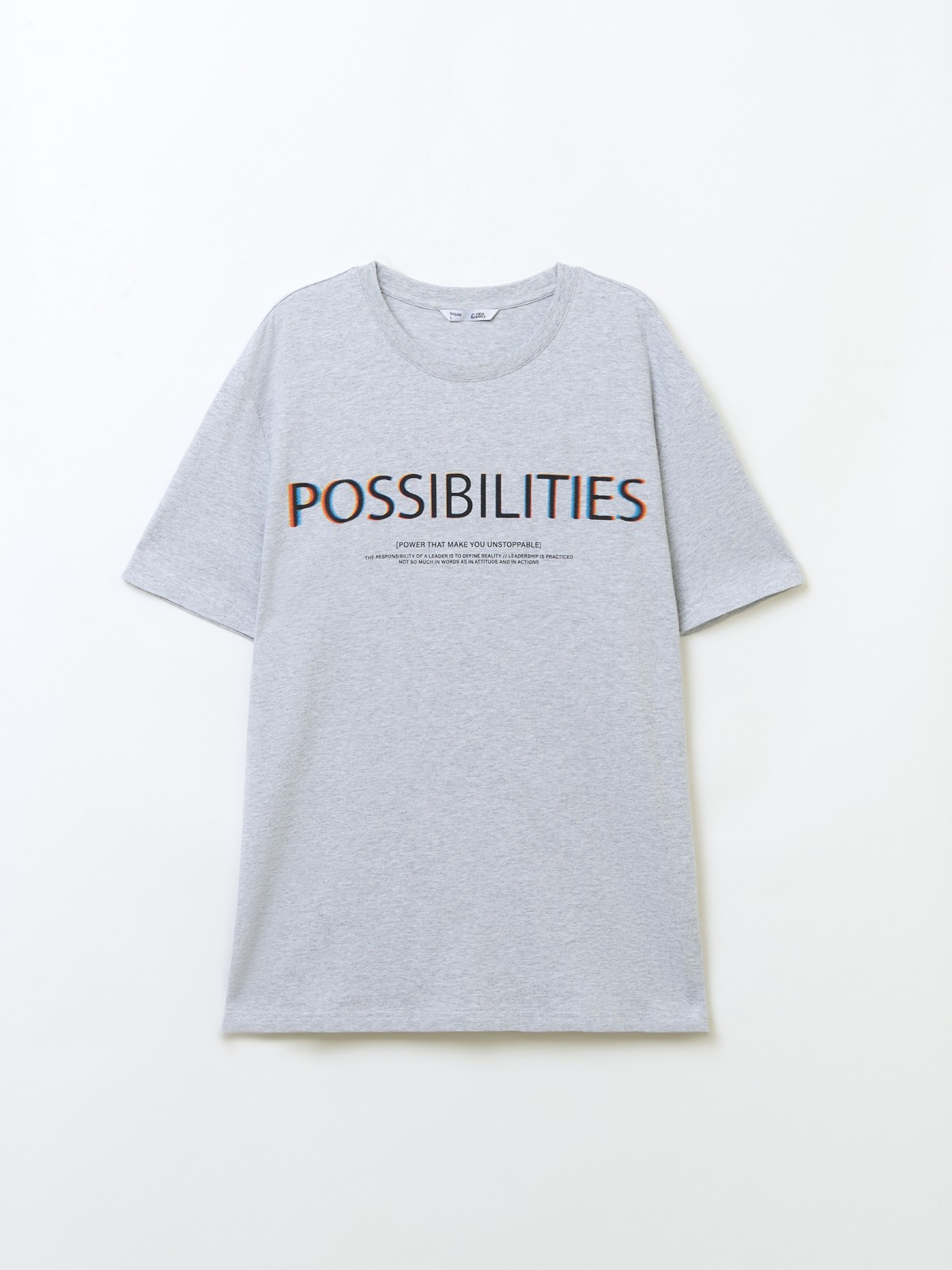 Футболка из хлопка с принтом-надписью 799₽