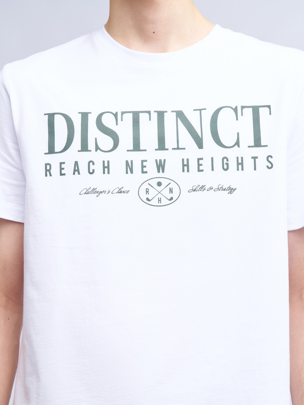 Футболка из хлопка с принтом-надписью