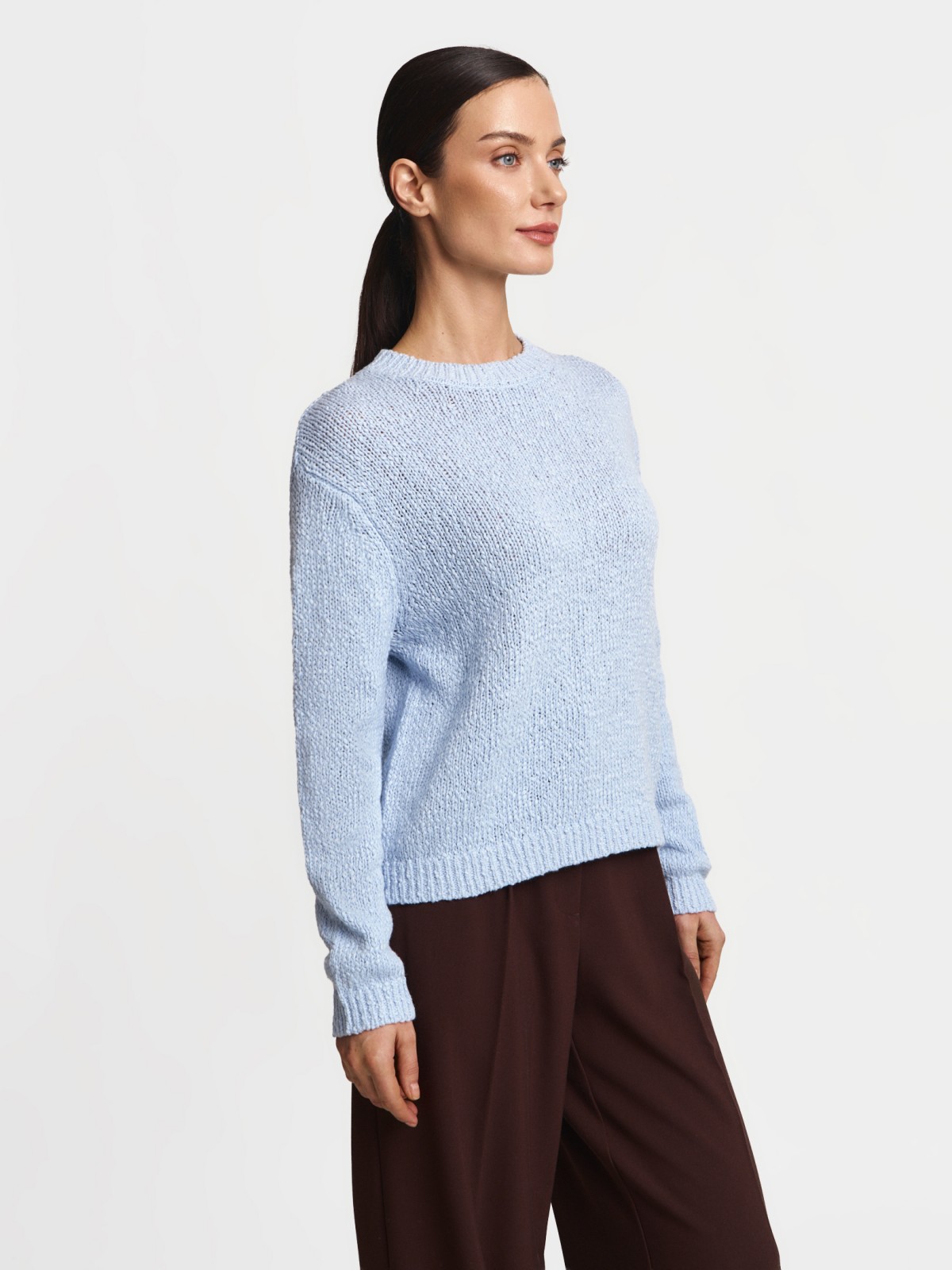 Вязаный джемпер с длинным рукавом