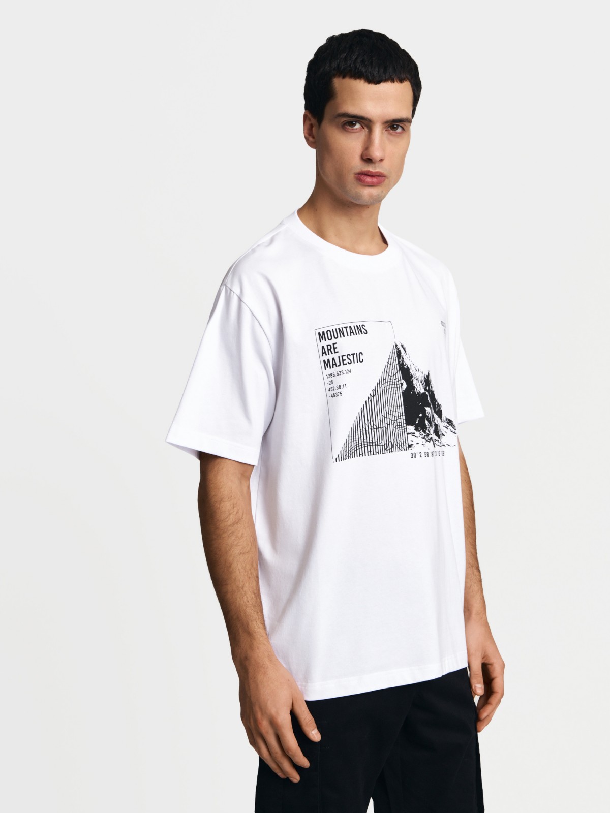 Футболка из хлопка с принтом