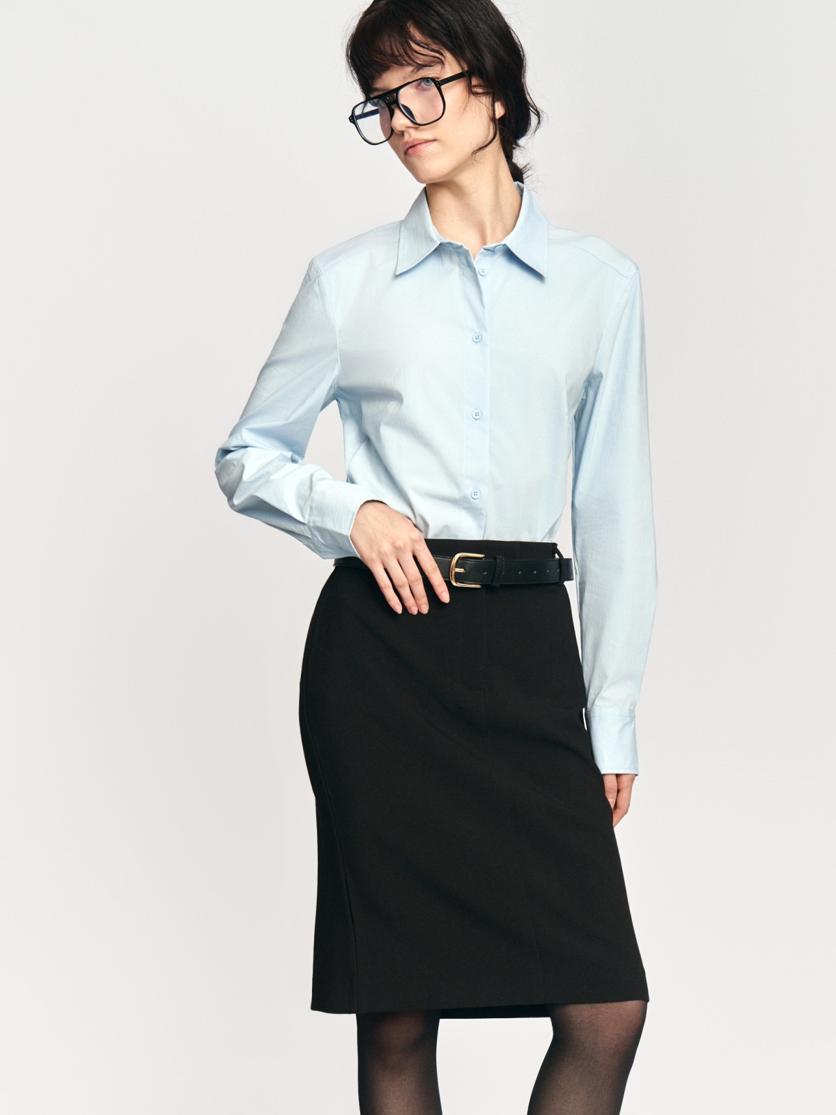 Юбка с разрезом