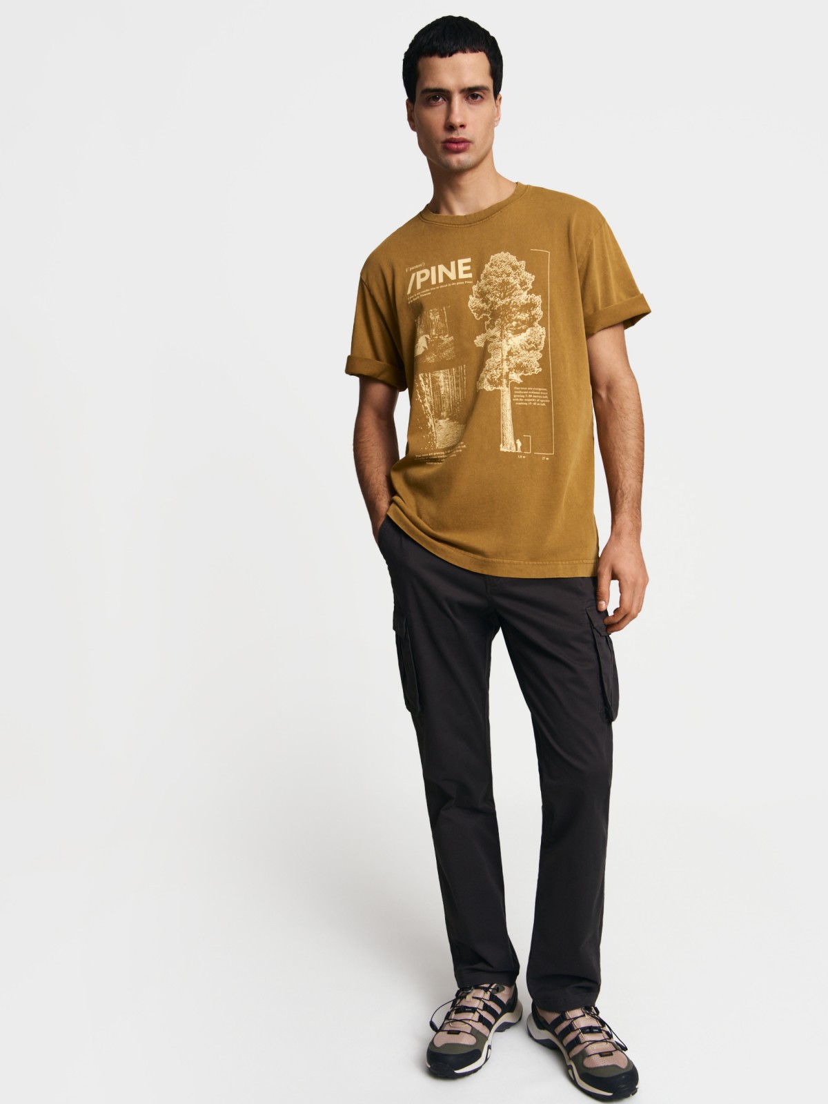 Футболка из хлопка с принтом