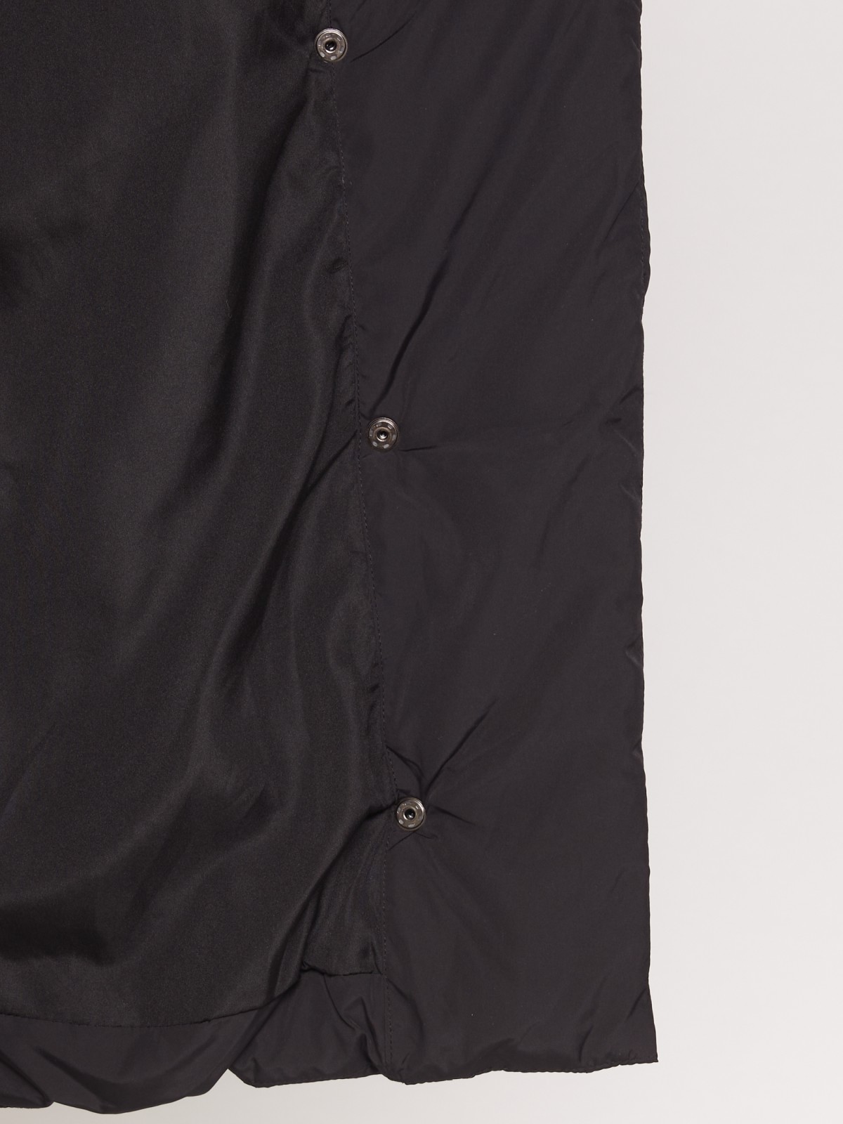 Утепленное пальто с шалевым воротником zolla 021335297044, цвет черный, размер XS - фото 3