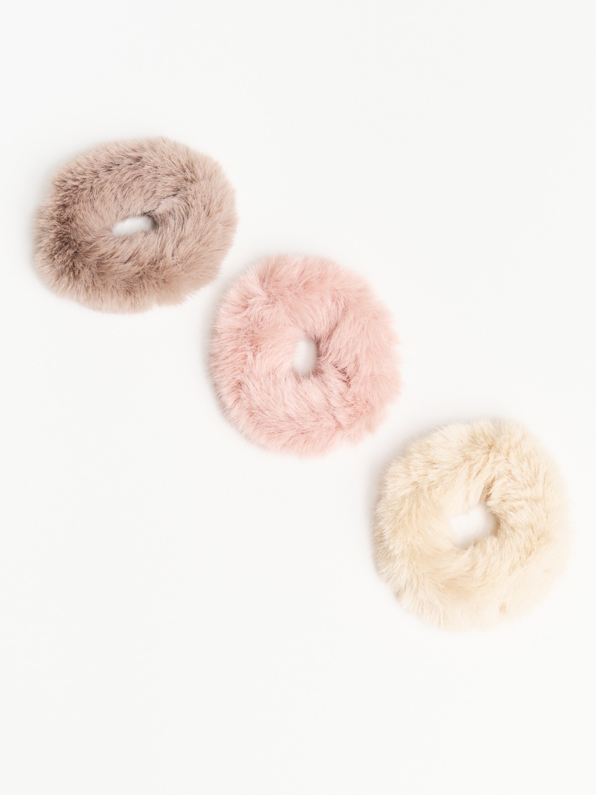 Набор меховых резинок для волос (3 шт. в комплекте)